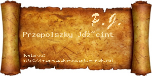 Przepolszky Jácint névjegykártya